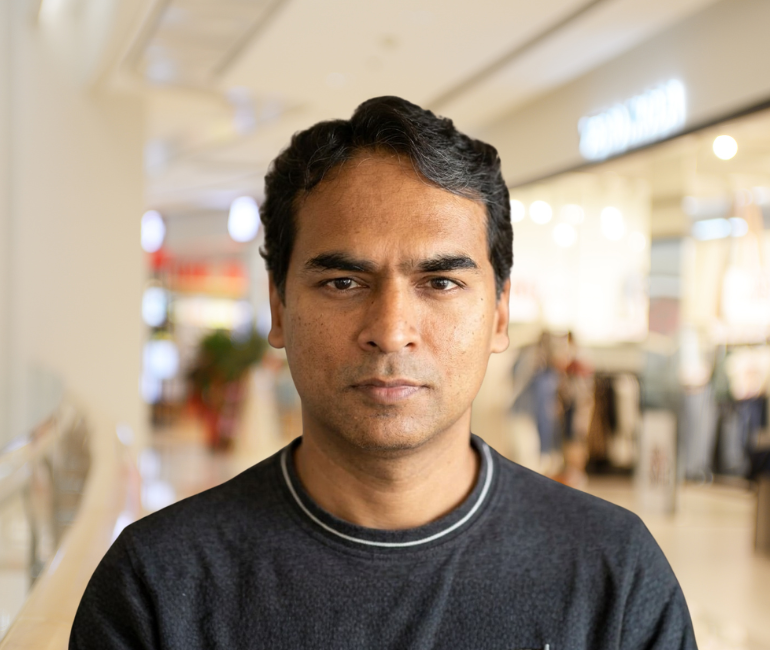 Portrait photograph of Brij Ravat